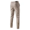 Spring new men's casual pants, breathable men's wear, Japanese-style youth business versatile thick long pants details Picture